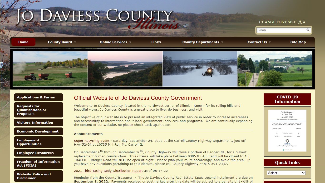 Land Records Search - Welcome to Jo Daviess County, Illinois